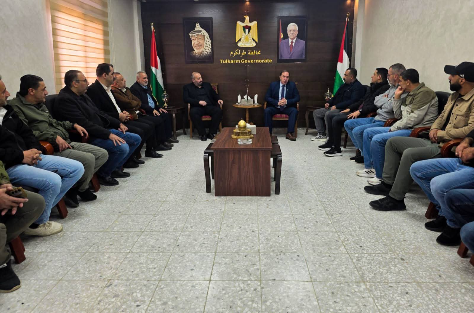 اللواء د. كميل يستقبل المدير الجديد لمديرية هيئة شؤون الأسرى والمحررين بطولكرم محمد الجيوسي