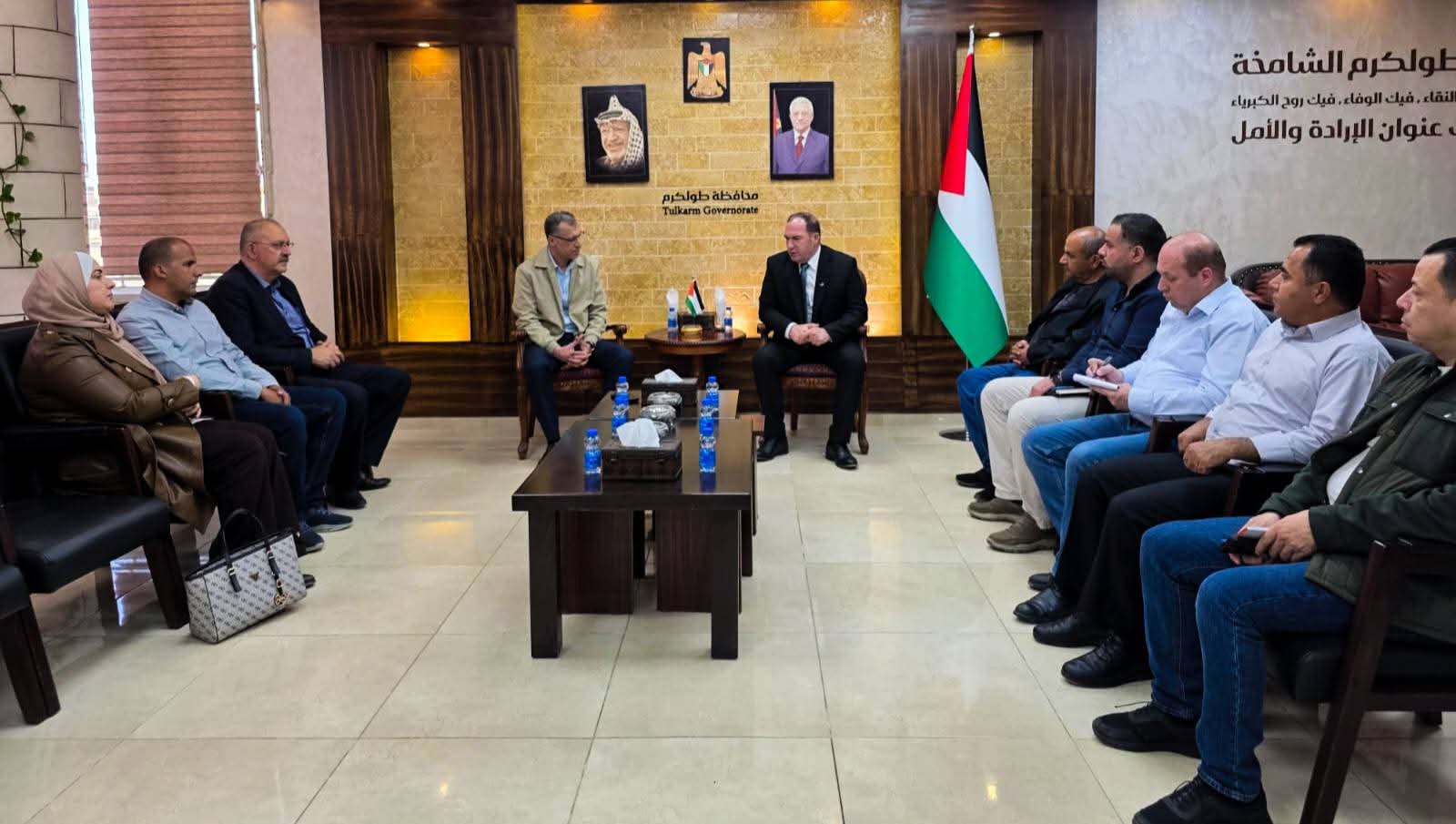 اللواء د. كميل يستقبل  المدير الجديد لمديرية السياحة والآثار بطولكرم