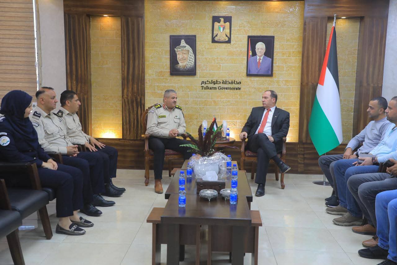 ⭕ اللواء د. كميل  يستقبل المدير  الجديد لمديرية الضابطة الجمركية بطولكرم